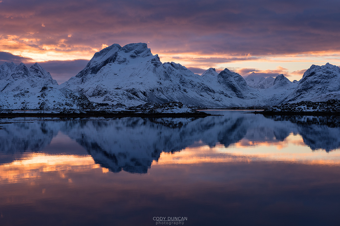 Winter Sunset over Fjord | Friday Photo #164 | Lofoten Islands Norway ...
